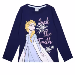 Frozen Girls Seek The Truth Elsa T-Shirt - 5-6 Years, Blue