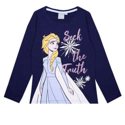 Frozen Girls Seek The Truth Elsa T-Shirt - 5-6 Years, Blue
