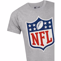 NFL Mens logo Shield T-Shirt - S, Grey