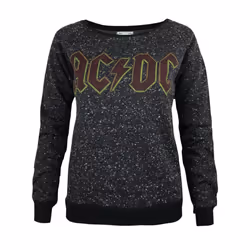 Amplified Womens/Ladies AC/DC Logo Sweater - S, Black
