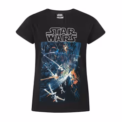 Star Wars Girls Death Star Short-Sleeved T-Shirt - 5-6 Years, Black