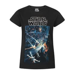 Star Wars Girls Death Star Short-Sleeved T-Shirt - 5-6 Years, Black