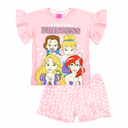 Disney Princess Girls Cotton Short Pyjama Set - 2-3 Years, Pink
