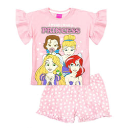 Disney Princess Girls Cotton Short Pyjama Set - 2-3 Years, Pink