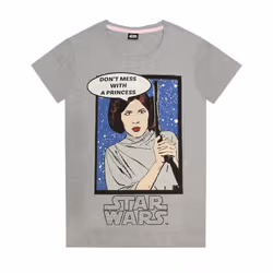 Star Wars Womens/Ladies Princess Leia Pyjama Set - M, Grey/Pink