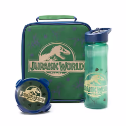 Jurassic World Childrens/Kids Lunch Bag And Bottle Set