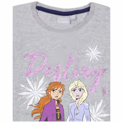 Frozen Girls Destiny Awaits Anna And Elsa Top - 2-3 Years, Grey