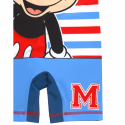 Disney Boys Sunsafe Mickey Mouse One Piece Swimsuit - 4-5 Years, Blue