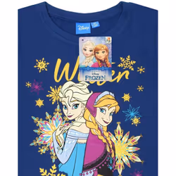 Frozen Girls Winter Magic Anna And Elsa Glitter Long-Sleeved T-Shirt - 2-3 Years, Blue