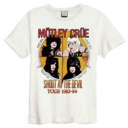 Amplified Mens Shout At The Devil Motley Crue T-Shirt - S, White
