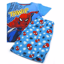 Spider-Man Boys Thwamm Comic Cotton Short Pyjama Set - 2-3 Years, Blue
