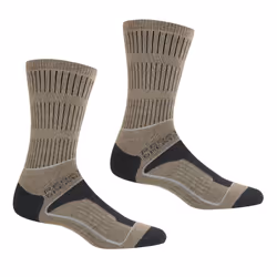 Regatta Womens/Ladies Samaris 3 Season Boot Socks - 6 UK-8 UK, Moccasin Brown/Briar Grey