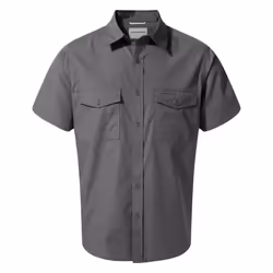 Craghoppers Mens Kiwi Short-Sleeved Shirt - L, Ombre Blue