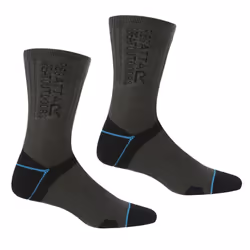 Regatta Womens/Ladies Blister Protection II Boot Socks - 6 UK-8 UK, Black/Ash