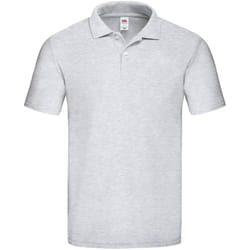 Fruit of the Loom Mens Original Polo Shirt - XL, Heather Grey