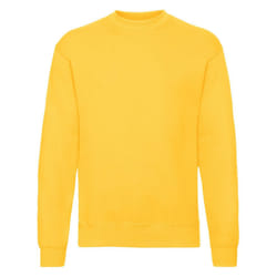 Fruit of the Loom Mens Classic 80/20 Set-in Sweatshirt - 3XL, Sunflower Yellow