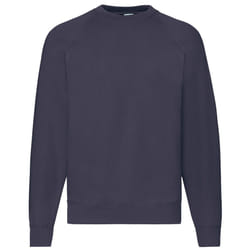 Fruit of the Loom Mens Classic 80/20 Raglan Sweatshirt - 4XL, Deep Navy