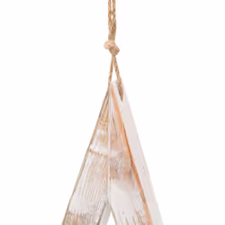 Hill Interiors Sparkle Wooden Star Hanging Ornament