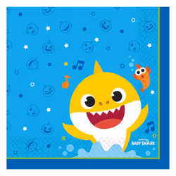 Amscan Luncheon Baby Shark Napkins (Pack of 16)