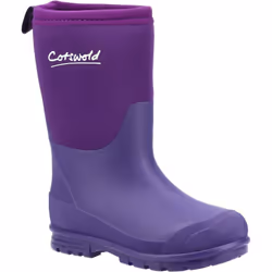 Cotswold Childrens/Kids Hilly Neoprene Wellington Boots - 12 UK Child, Purple