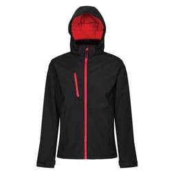 Regatta Mens Venturer Three Layer Soft Shell Jacket - 3XL, Black/Red