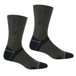 Regatta Womens/Ladies Blister Protection II Boot Socks - 3 UK-5 UK, Black/Ash