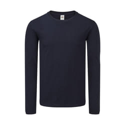 Fruit Of The Loom Mens Iconic 150 Long-Sleeved T-Shirt - 2XL, Deep Navy