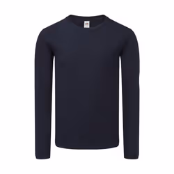 Fruit Of The Loom Mens Iconic 150 Long-Sleeved T-Shirt - L, Deep Navy