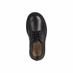 Geox Boys Shaylax Leather School Shoes - 1 UK, Black