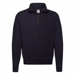 Fruit of the Loom Mens Classic 80/20 Zip Neck Sweatshirt