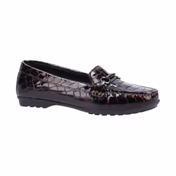 Geox Womens/Ladies Elidia Leather Moccasins - 7 UK, Dark Burgundy
