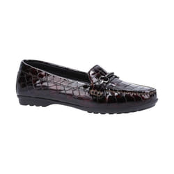 Geox Womens/Ladies Elidia Leather Moccasins - 7 UK, Dark Burgundy
