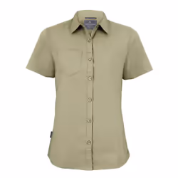 Craghoppers Womens/Ladies Expert Kiwi Short-Sleeved Shirt - 8 UK, Pebble Brown