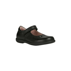 Geox Girls Naimara Ballerina Leather Mary Janes - 12.5 UK Child, Black