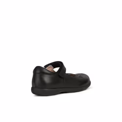 Geox Girls Naimara Ballerina Leather Mary Janes - 12.5 UK Child, Black