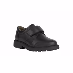 Geox Boys Shaylax Single Strap Leather School Shoes - 12.5 UK Child, Black