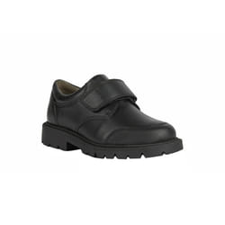 Geox Boys Shaylax Single Strap Leather School Shoes - 12.5 UK Child, Black