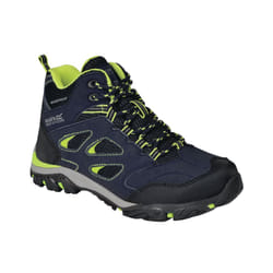 Regatta Childrens/Kids Holcombe IEP Junior Hiking Boots - 9 UK Child, Navy/Lime Punch
