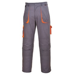Portwest Mens Texo Contrast Workwear Trousers - XXL/R, Grey