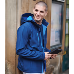 Regatta Mens Venturer Hooded Soft Shell Jacket - L, French Blue/Navy