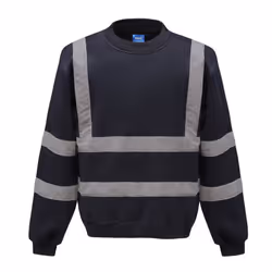 Yoko Unisex Adult Hi-Vis Sweatshirt - M, Navy