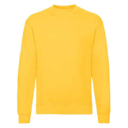 Fruit of the Loom Unisex Adult Classic Drop Shoulder Sweatshirt - 3XL, Sunflower Yellow