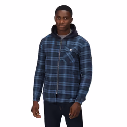 Regatta Mens Tactical Siege Checked Jacket - L, Navy