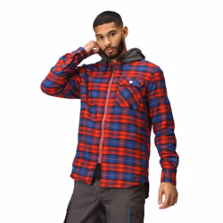 Regatta Mens Tactical Siege Checked Jacket - 3XL, Classic Red