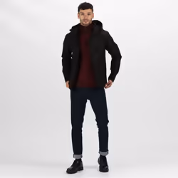 Regatta Mens Venturer Three Layer Soft Shell Jacket - M, Black