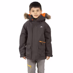 Trespass Childrens/Kids Upbeat Parka - 3-4 Years, Dark Grey