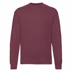 Fruit of the Loom Mens Classic 80/20 Set-in Sweatshirt - 3XL, Burgundy