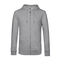 B&C Mens Organic Hoodie - XS, Grey Heather