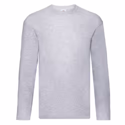 Fruit Of The Loom Mens R Long-Sleeved T-Shirt - L, Grey Heather