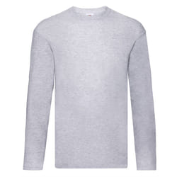 Fruit Of The Loom Mens R Long-Sleeved T-Shirt - 4XL, Heather Grey